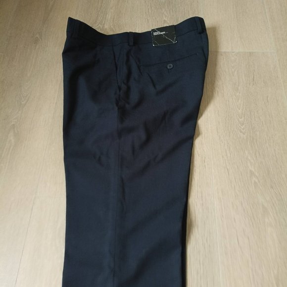 Navy Blue Slim Fit H&M Dress Pants - Picture 2 of 11